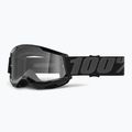 Kinderfahrradbrille 100% Strata 2 Junior 50031-00001 schwarz/klar 5