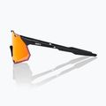 100% Hypercraft XS soft tact schwarz/hiper rot Multilayer Spiegel Sonnenbrille 3