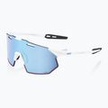 100% Hypercraft SQ soft tact weiß/hyperblau Multilayer-Sonnenbrille