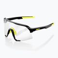 Sonnenbrille 100% S3 glänzend schwarz/photochromatisch
