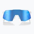 Sonnenbrille 100% S3 mattweiß/hyperblau mehrschichtig verspiegelt 2