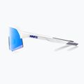 Sonnenbrille 100% S3 mattweiß/hyperblau mehrschichtig verspiegelt 3