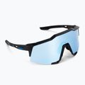 100% Speedcraft mattschwarz/hyperblau Multilayer-Spiegel Fahrradbrille 60007-00004 2