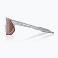 100% Hypercraft SQ matte steingrau/ hyperkarmesinrot Silber Spiegel Sonnenbrille 3