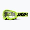 Fahrradbrille 100% Strata 2 neon yellow/clear