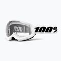 Fahrradbrille 100% Strata 2 white/clear