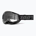 Fahrradbrille Kinder 100% Strata 2 Junior black/clear 5