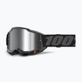 Fahrradbrille 100% Accuri 2 black/silver mirror