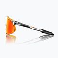 100% Hypercraft schwarz chrom/hiper rot Spiegel Sonnenbrille 3
