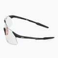 100% Hypercraft glänzend schwarz/photochrom lila Spiegel Sonnenbrille 4