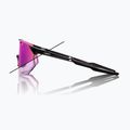 100% Hypercraft SQ gloss black/photochromic purple mirror Sonnenbrille 9