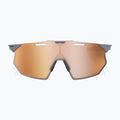100% Hypercraft SQ Softtact grau/kupferfarbener Spiegel Sonnenbrille 2