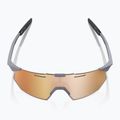 100% Hypercraft SQ Softtact grau/kupferfarbener Spiegel Sonnenbrille 4