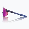 Sonnenbrille 100% Hypercraft XS satin storm metallic/purple mirror 2