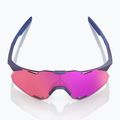 Sonnenbrille 100% Hypercraft XS satin storm metallic/purple mirror 3