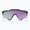 100% Speedcraft Sonnenbrille poliert schwarz/ hyperpolarisiert lavendel verspiegelt 2
