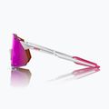 Sonnenbrille 100% Hypercraft XS matte white/pink/hiper vital pink mirror 2
