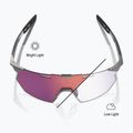 Sonnenbrille 100% Hypercraft SQ gloss light grey/rose gold mirror photochromic 3