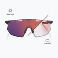 Sonnenbrille 100% Hypercraft SQ gloss light grey/rose gold mirror photochromic 4