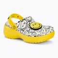 Slides Schlappen  Crocs Classic Platform Smiley World Charm white/multi 2