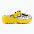 Slides Schlappen  Crocs Classic Platform Smiley World Charm white/multi 3