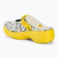 Slides Schlappen  Crocs Classic Platform Smiley World Charm white/multi 4