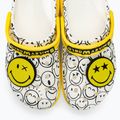 Slides Schlappen  Crocs Classic Platform Smiley World Charm white/multi 10