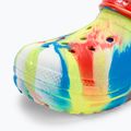 Slides Schlappen  Kinder Crocs Classic Lined Marbled Clog sulphur/multi 8