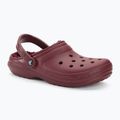 Crocs Classic Gefütterte Clog Pantoletten bordeaux 2