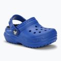 Slides Schlappen  Kinder Crocs Classic Lined blue bolt 2