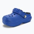 Slides Schlappen  Kinder Crocs Classic Lined blue bolt 8