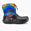 Crocs Classic Lined Spray Dye Boot Kinder Schneestiefel schwarz/multi 2