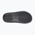 Crocs Classic Cozzzy Glitter Sandale schwarz/silberne Flip-Flops 6
