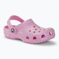 Slides Schlappen  Kinder Crocs Classic Glitter Clog flamingo 2