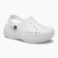 Crocs Baya Plattform Clog weiß 9