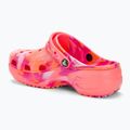 Slides Schlappen  Damen Crocs Classic Platform Marbled guava/multi 4