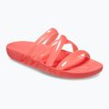 Crocs Splash Glossy Strappy Damen Flip-Flops neon watermelon 8