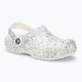 Slides Schlappen  Kinder Crocs Classic Starry Glitter white 2