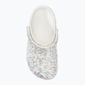 Slides Schlappen  Kinder Crocs Classic Starry Glitter white 6