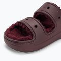 Slides Schlappen  Crocs Classic Cozzzy dark cherry 7