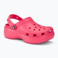 Crocs Classic Platform Clog Damen Flip-Flops hyper rosa 2