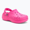 Crocs Baya Platform Clog Flip Flops elektrisch rosa 2