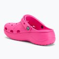 Crocs Baya Platform Clog Flip Flops elektrisch rosa 4
