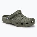 Slides Schlappen  Crocs Classic Crocskin dusty olive