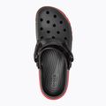 Crocs Duet Max II Clog schwarz/varsity rot flip-flops 6
