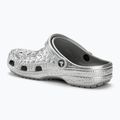 Slides Schlappen  Crocs Classic Metallic Crocskin silver 4