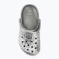 Slides Schlappen  Crocs Classic Metallic Crocskin silver 6