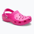 Crocs Classic Neon Highlighter Clog rosa Crush Kinder Flip-Flops 9