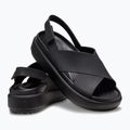 Crocs Brooklyn Luxe Cross Strap Damen Sandalen schwarz 12