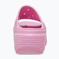 Crocs Stomp Slide Damen rosa Tweed-Flipflops 10